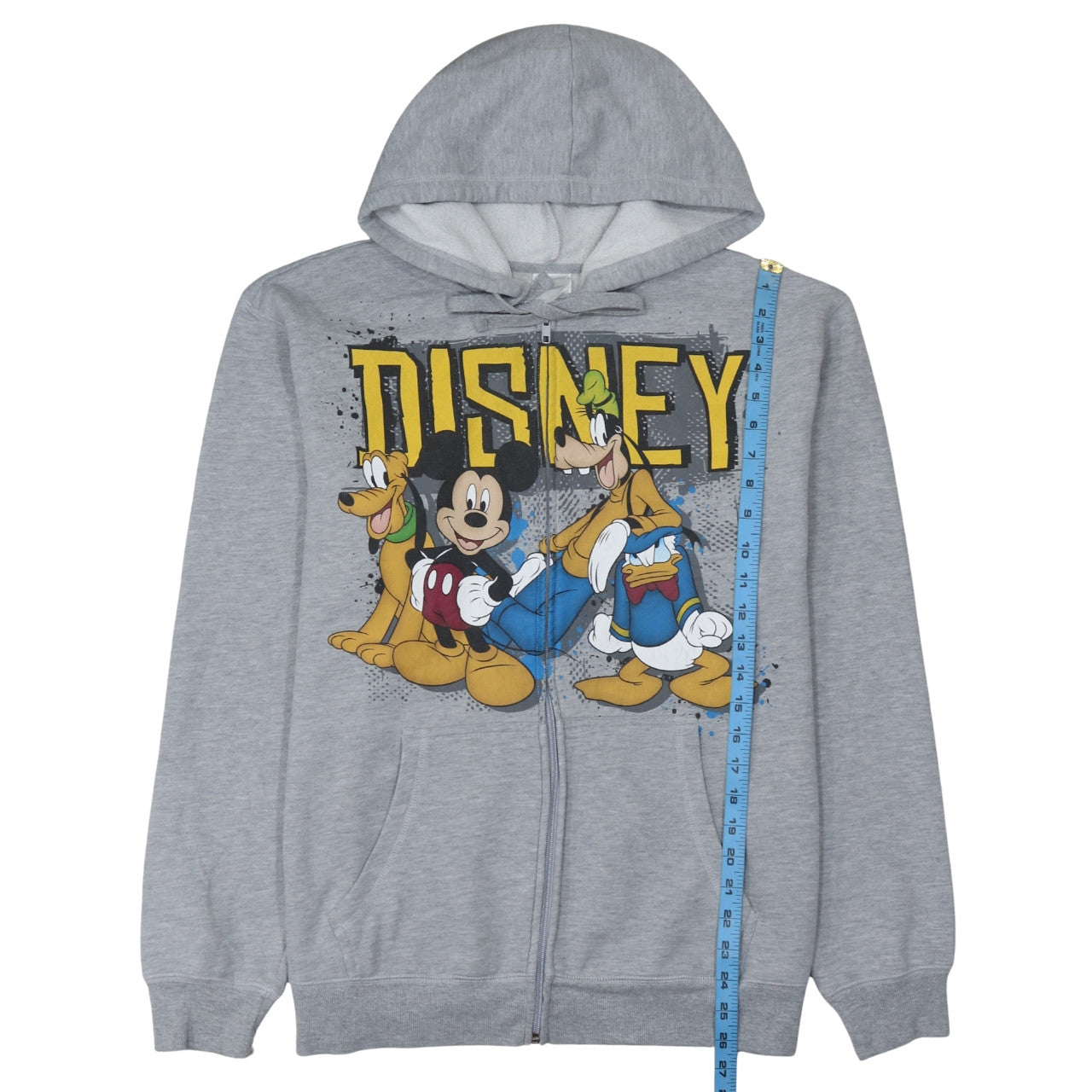 Disney Women's Grey Mickey & Friends Full Zip Hoodie Size M