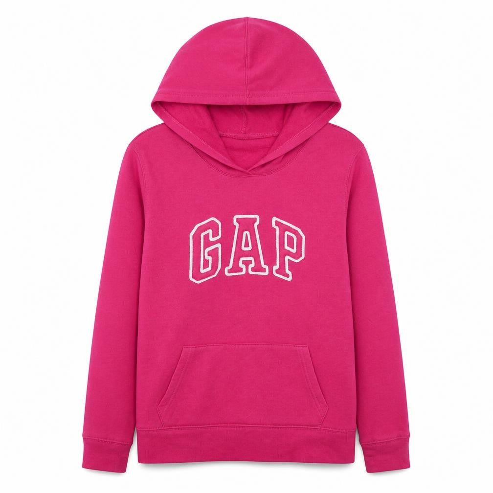 Gap Women’s Pink Pullover Hoodie L Cotton Blend Casual Sweatshirt