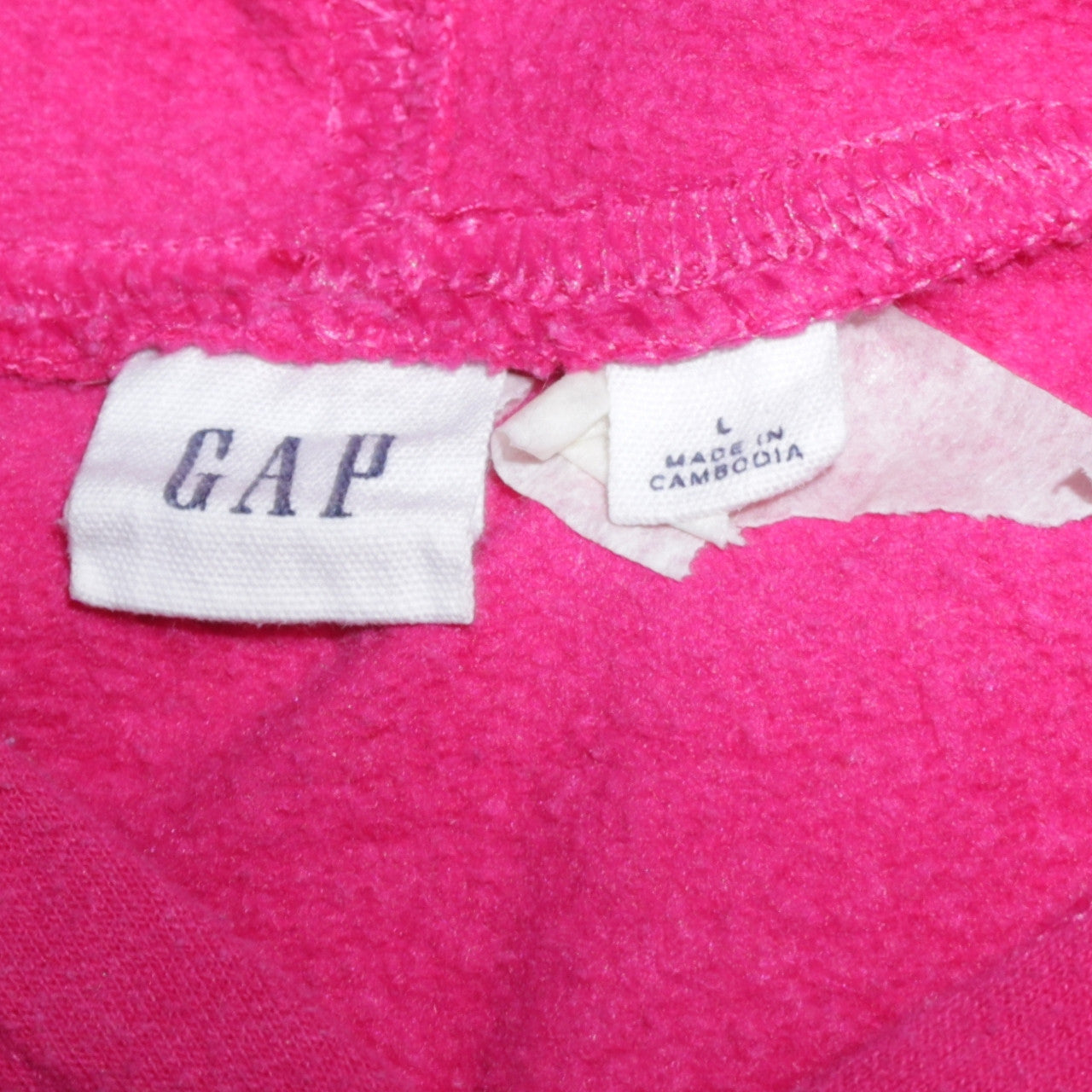 GAP Women’s Pink Pullover Hoodie L Cotton Blend Casual Sweatshirt