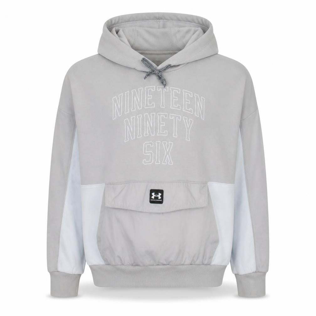 Under Armour Men's Beige Hooded Pullover Graphic Sweatshirt M