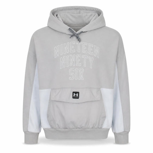 Under Armour Men's Beige Hooded Pullover Graphic Sweatshirt M