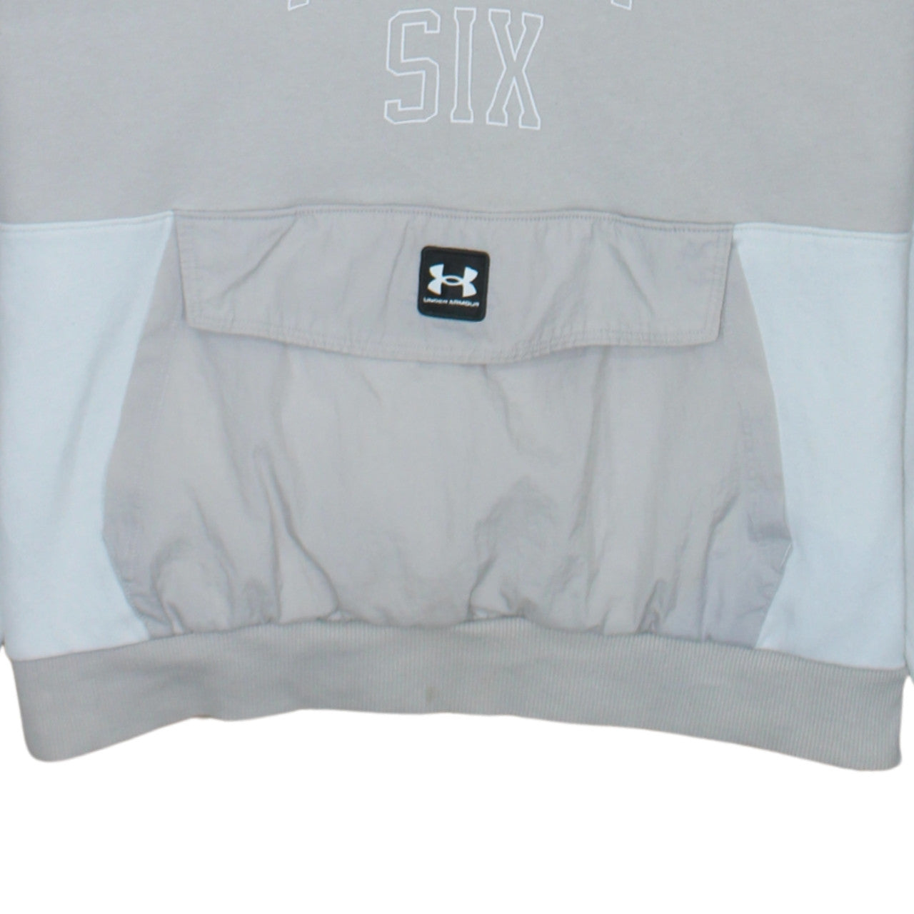 Under Armour Men's Beige Hooded Pullover Graphic Sweatshirt M