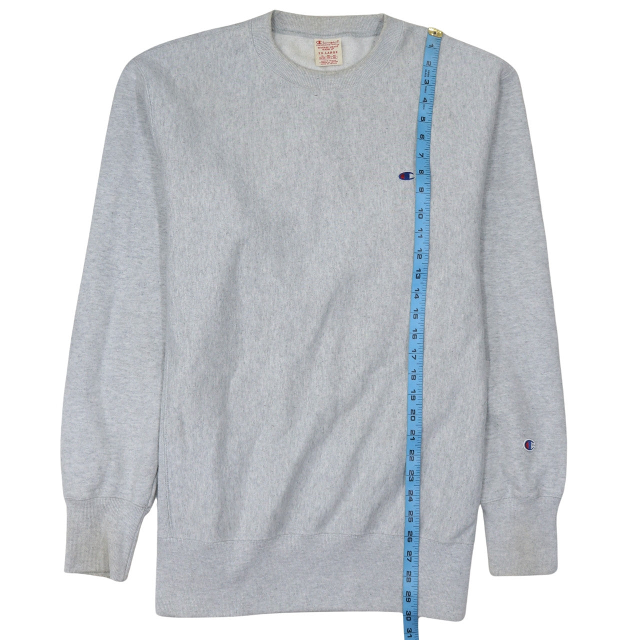 Champion Men's Grey 2XL Pullover Crew Neck Sweatshirt