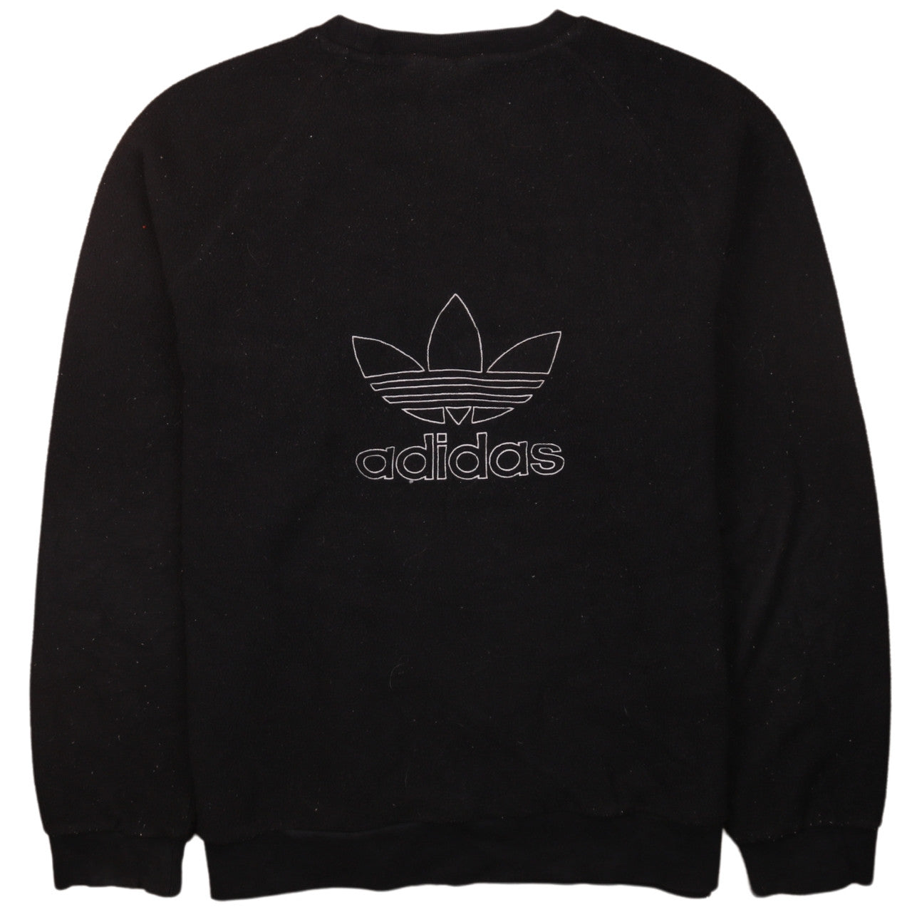 Adidas Mens Black Trefoil Logo Crew Neck Sweatshirt M