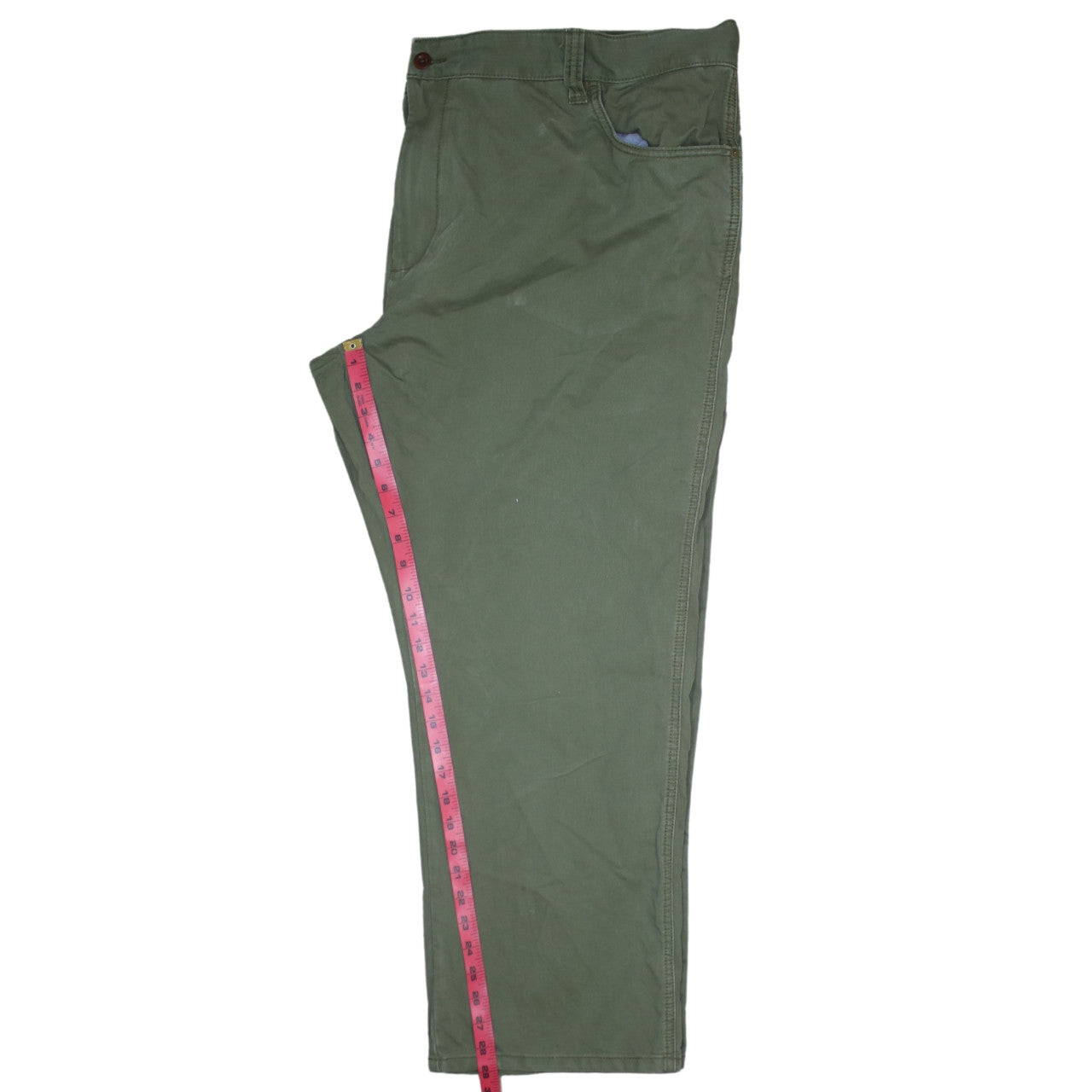 Tommy Hilfiger Men’s Green Classic Fit Chino Trousers Size 50x30