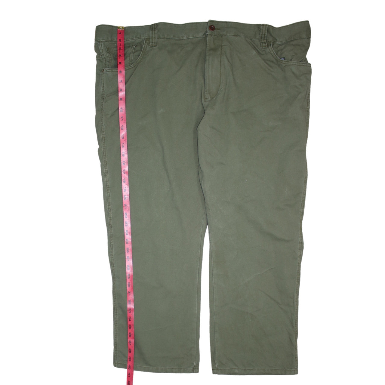 Tommy Hilfiger Men’s Green Classic Fit Chino Trousers Size 50x30