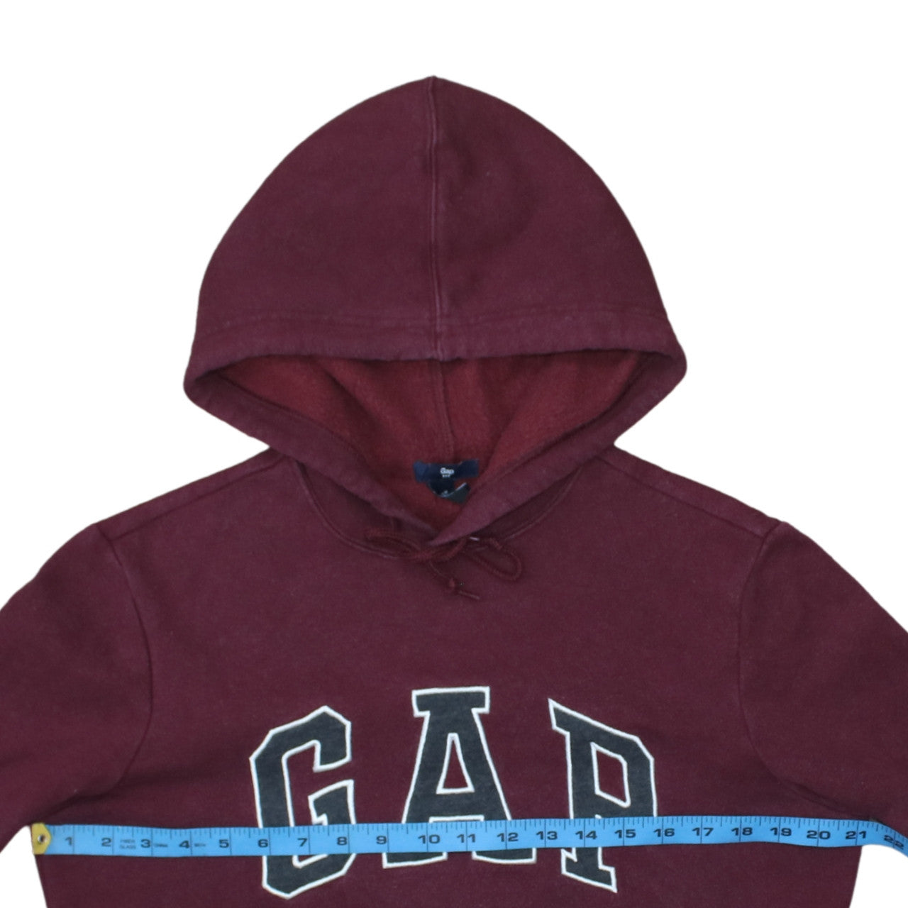 GAP Men's Red Pullover Hoodie XS Fleece Regular Fit Logo