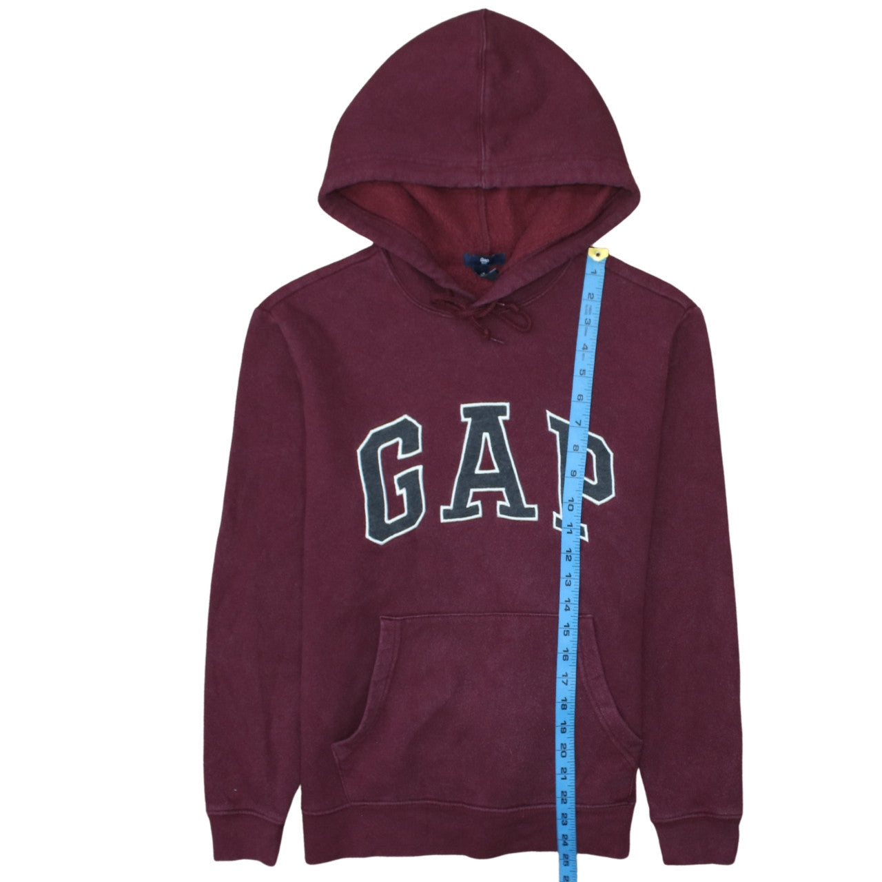 GAP Men's Red Pullover Hoodie XS Fleece Regular Fit Logo