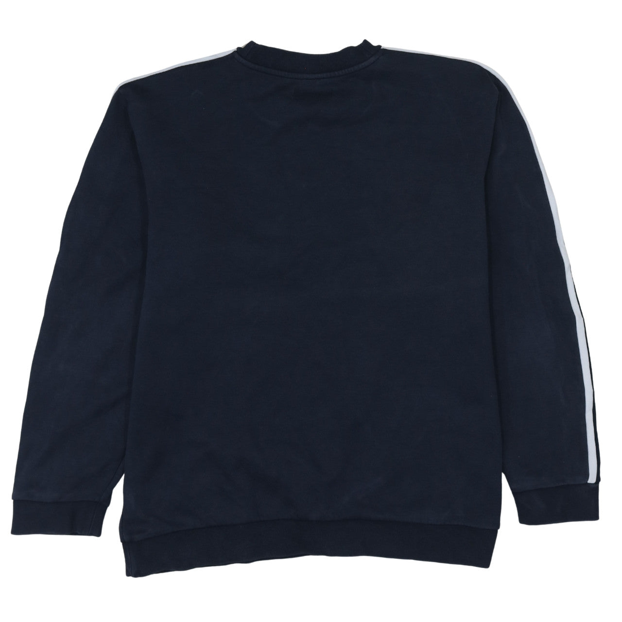 Adidas Mens Blue Crew Neck Logo Pullover Sweatshirt M