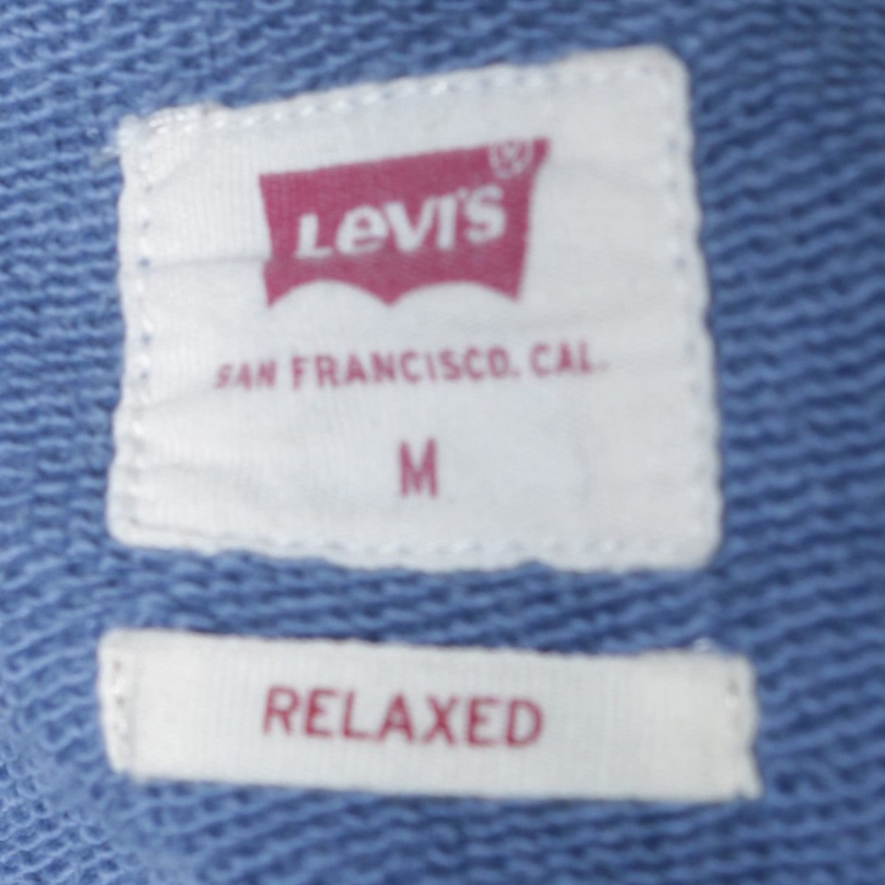 Levi's Men's Blue Relaxed Fit Logo Crew Neck Sweatshirt Medium