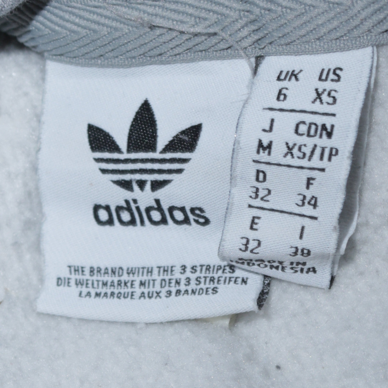 Adidas Women’s Grey Pullover Hoodie XS Cotton Blend Casual