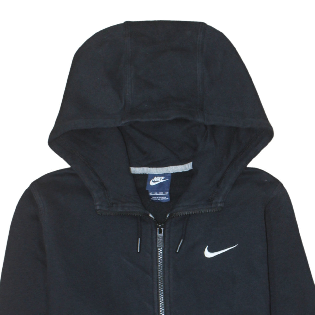 Nike Mens Black XS Full Zip Hoodie Fleece Sweatshirt