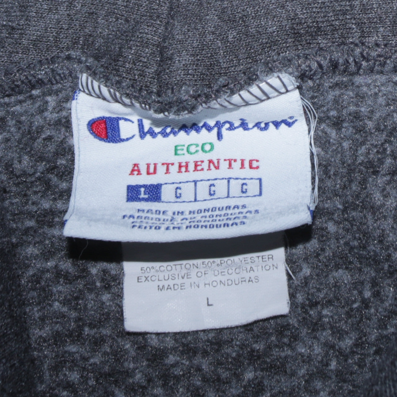 Champion Men's Brown Pullover Hoodie L College Graphic