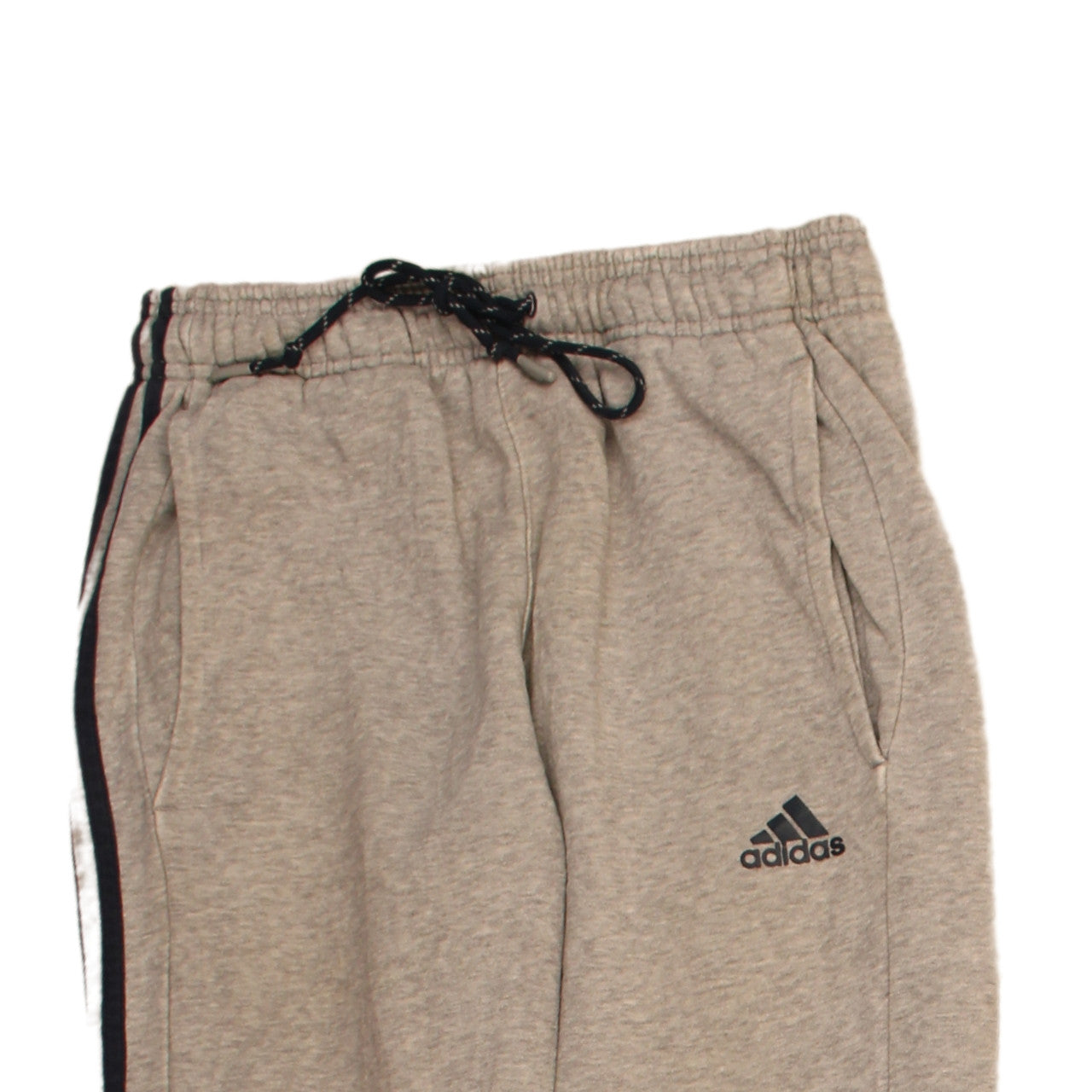 Adidas Mens Beige Jogger Trousers M Regular Fit Cotton Blend