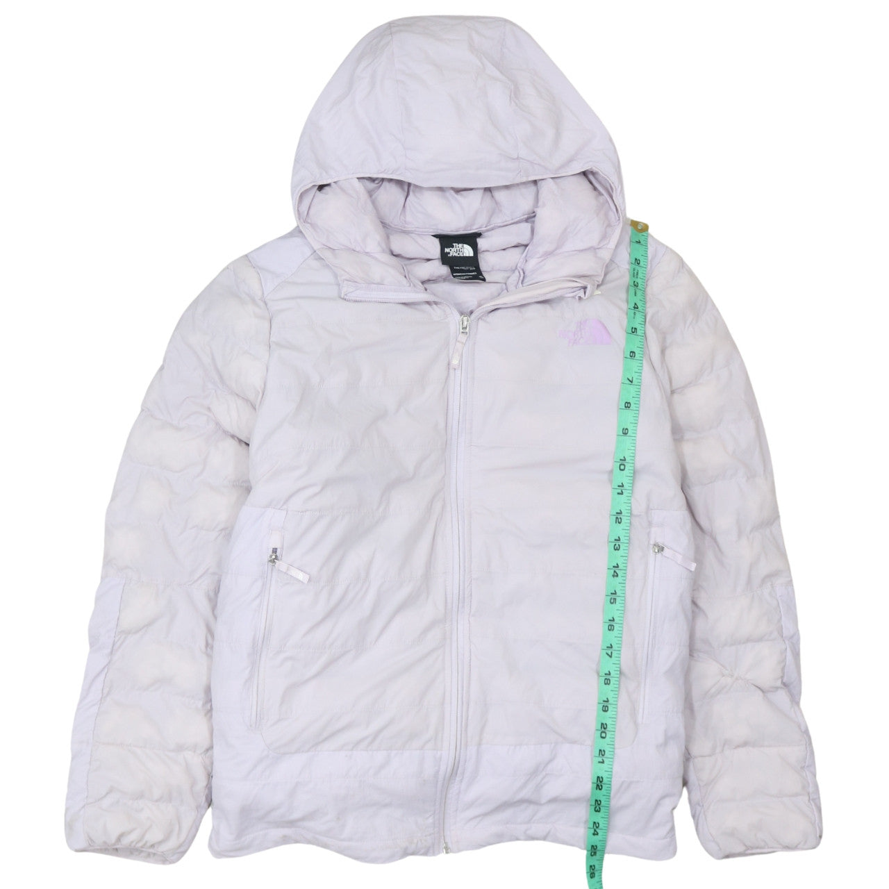 The North Face Womens White XL ThermoBall Eco Hooded Puffer Jacket