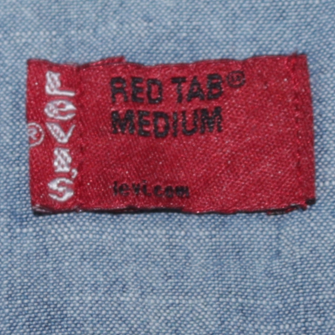Levi's Men's Blue Chambray Short Sleeve Western Shirt Medium