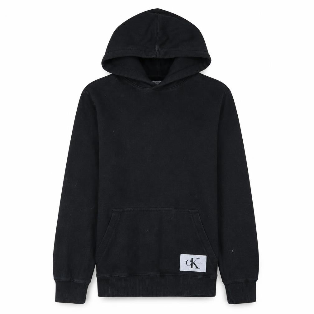 Calvin Klein Jeans Men’s Black Slim Fit Pullover Hoodie L