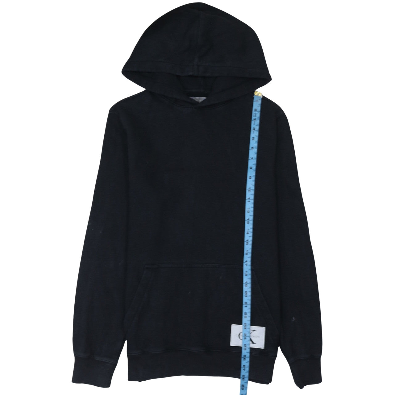 Calvin Klein Jeans Men’s Black Slim Fit Pullover Hoodie L