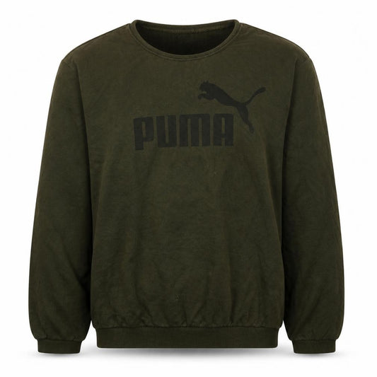 Puma Mens Green XL Pullover Fleece Sweatshirt