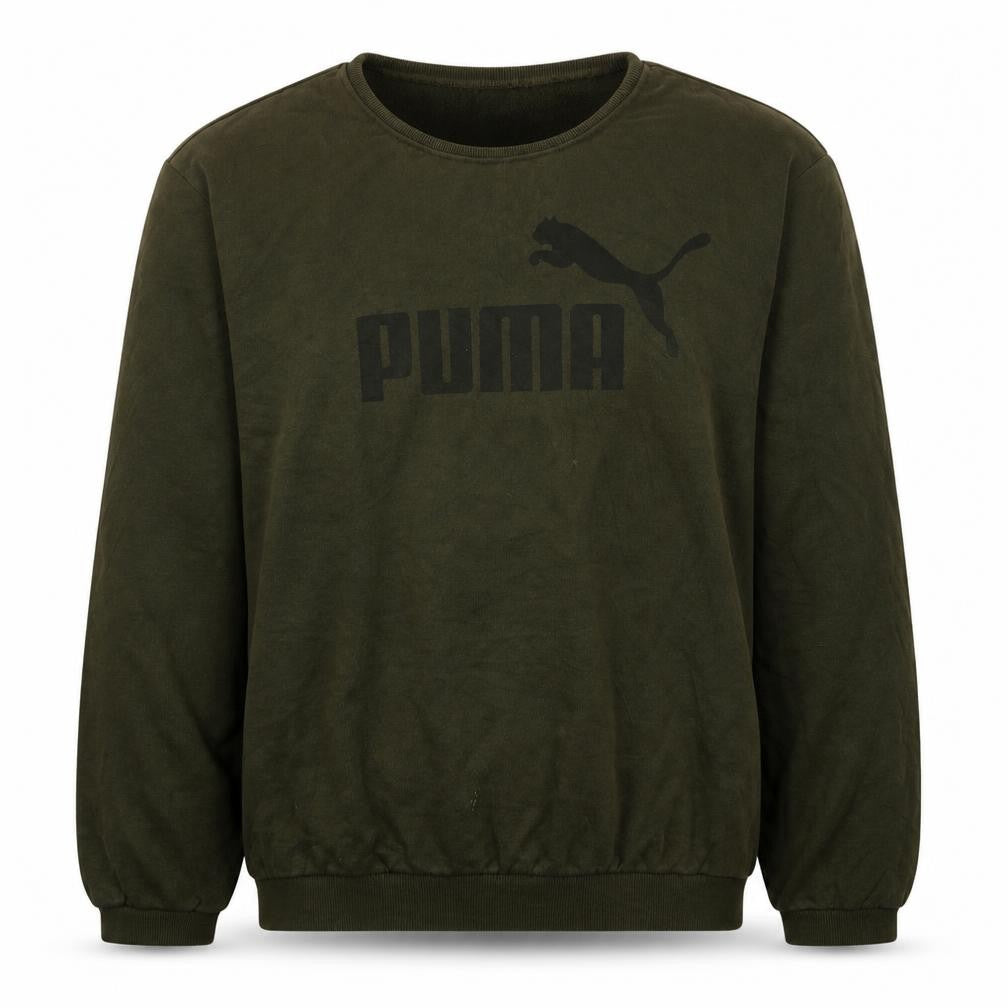 Puma Mens Green XL Pullover Fleece Sweatshirt