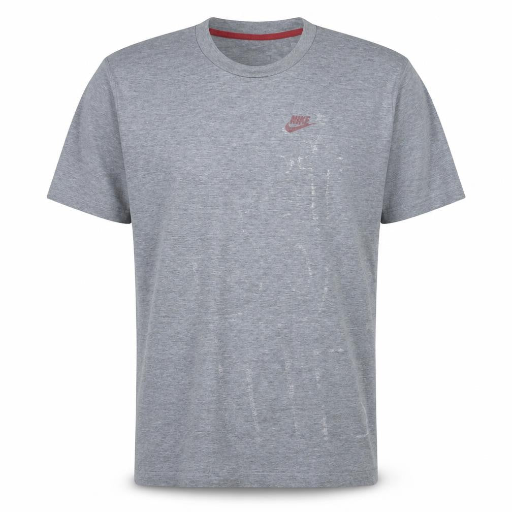 Nike Men's Grey L Crew Neck Short Sleeve Logo T-Shirt