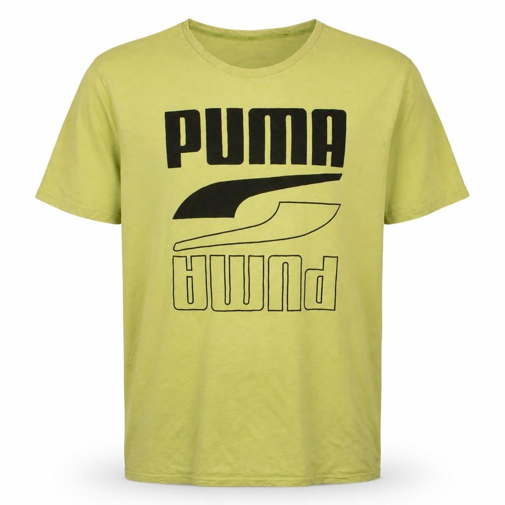 PUMA Men's Green XL Graphic Logo Crew Neck T-Shirt