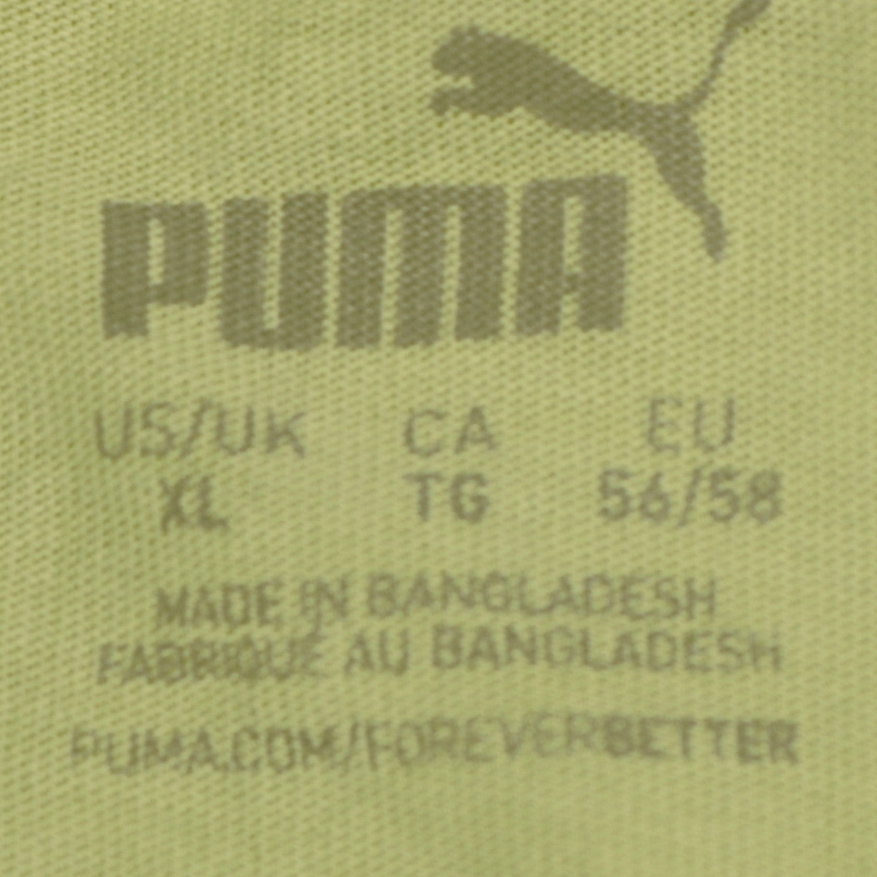 PUMA Men's Green XL Graphic Logo Crew Neck T-Shirt
