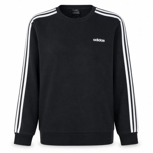 Adidas Womens Black Crew Neck Sweatshirt L 16-18 Logo Long Sleeve