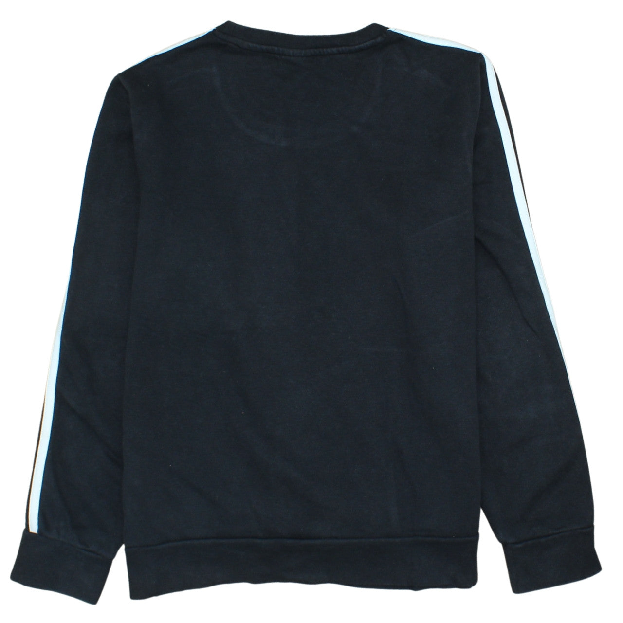 Adidas Womens Black Crew Neck Sweatshirt L 16-18 Logo Long Sleeve