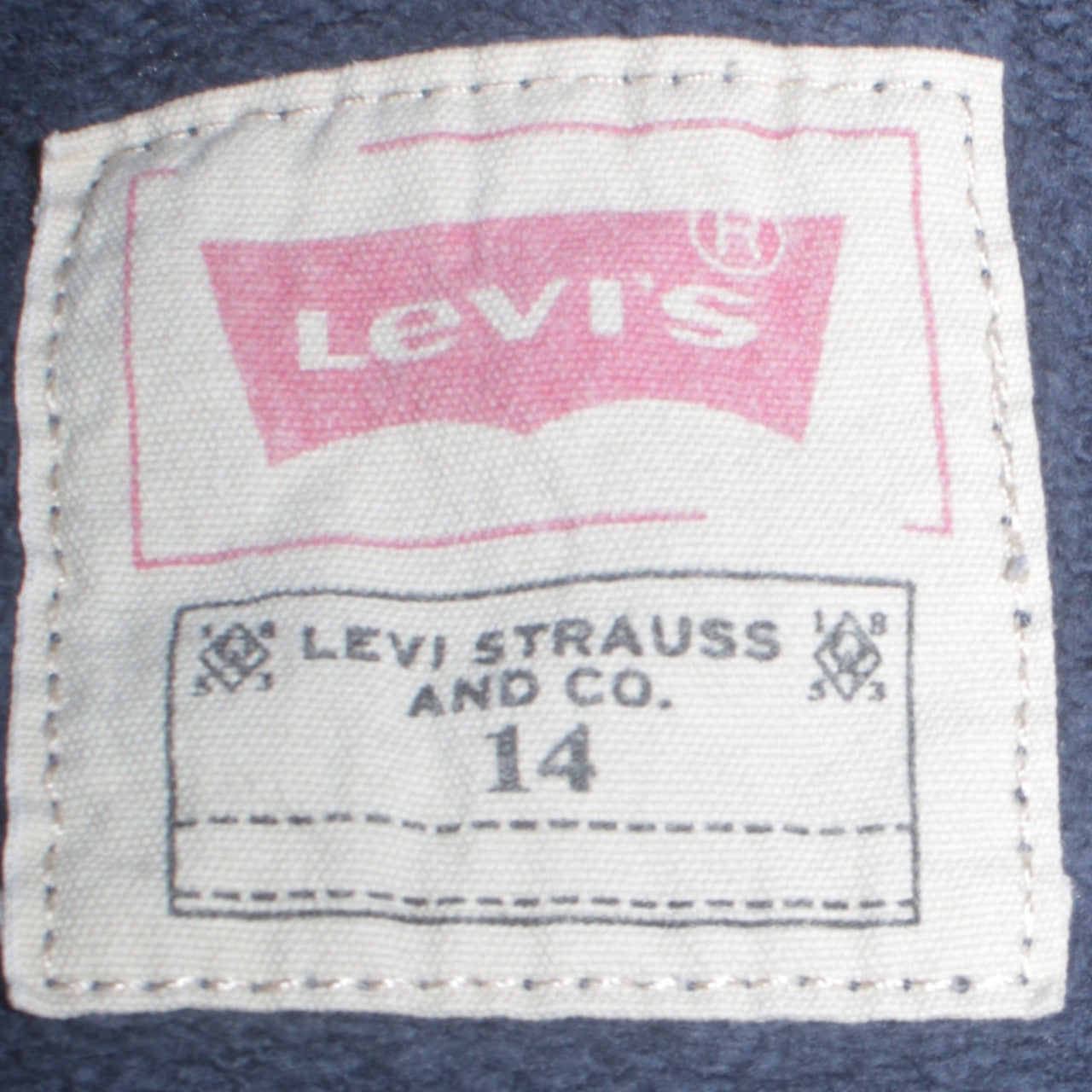 Levi's Boys Blue Logo Crew Neck Pullover Sweatshirt Age 14