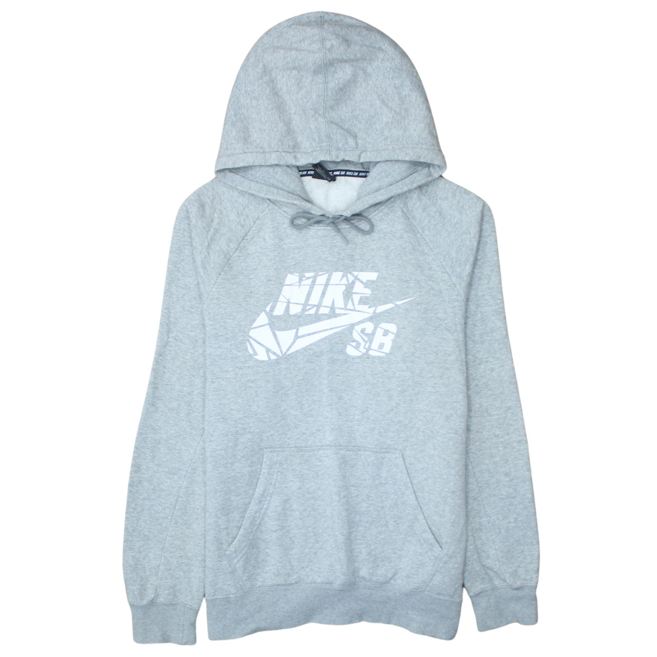 Nike SB Men's Grey Pullover Hoodie Size S Skateboarding Logo