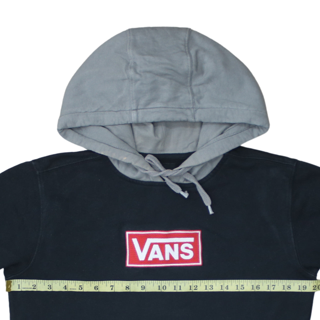 Vans Men's Black Pullover Hoodie XS Logo Fleece Skate Sweatshirt
