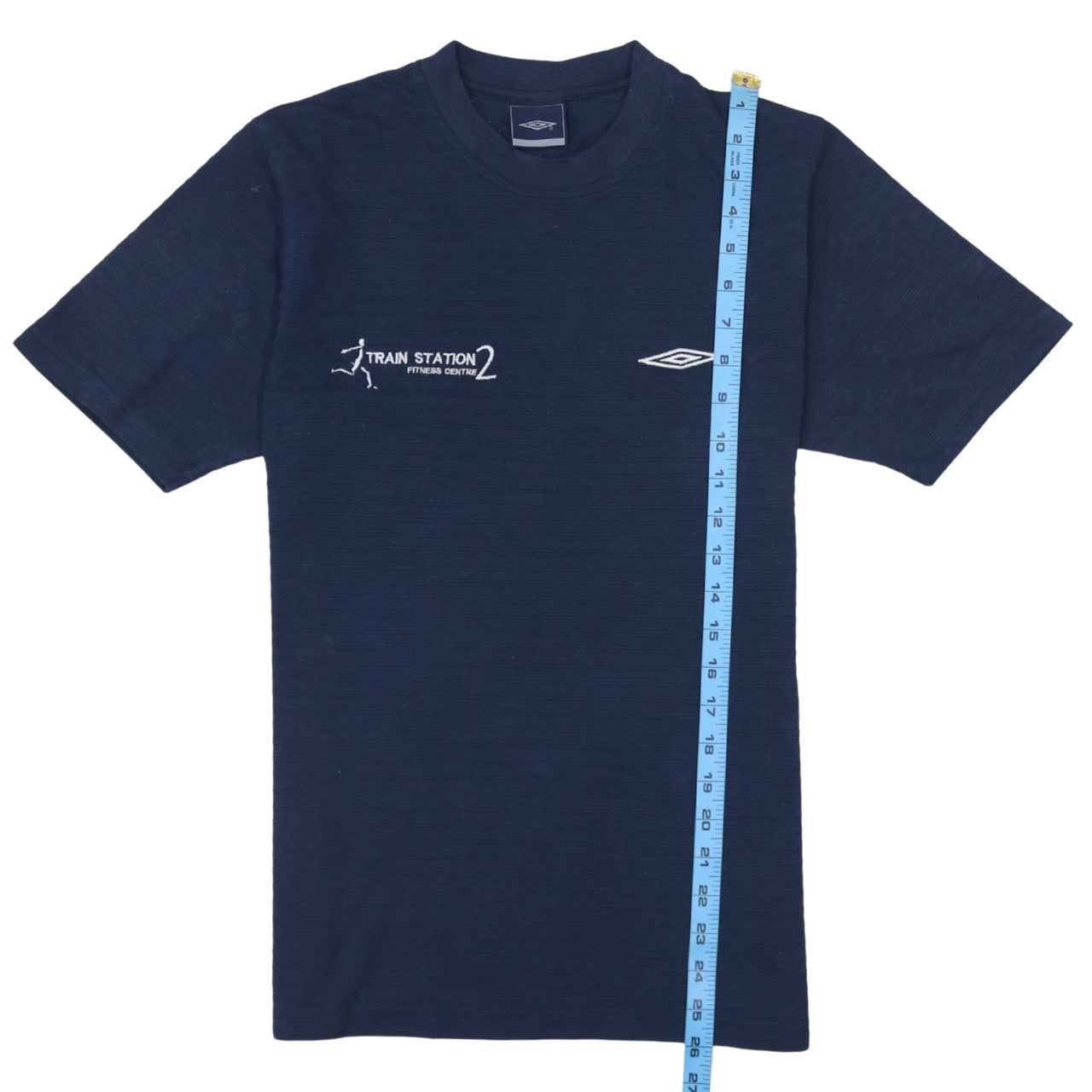 Umbro Men's Blue Crew Neck Sports T-Shirt Medium
