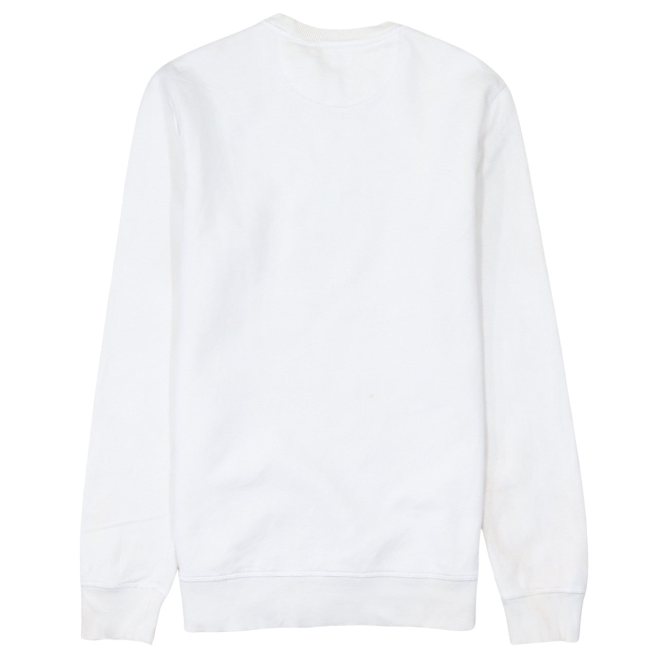 Calvin Klein Jeans Men's White XS Crew Neck Logo Sweatshirt