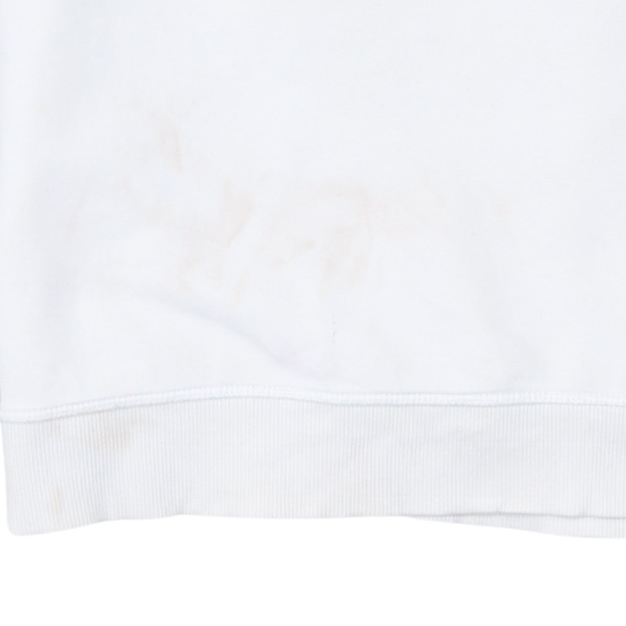 Calvin Klein Jeans Men's White XS Crew Neck Logo Sweatshirt