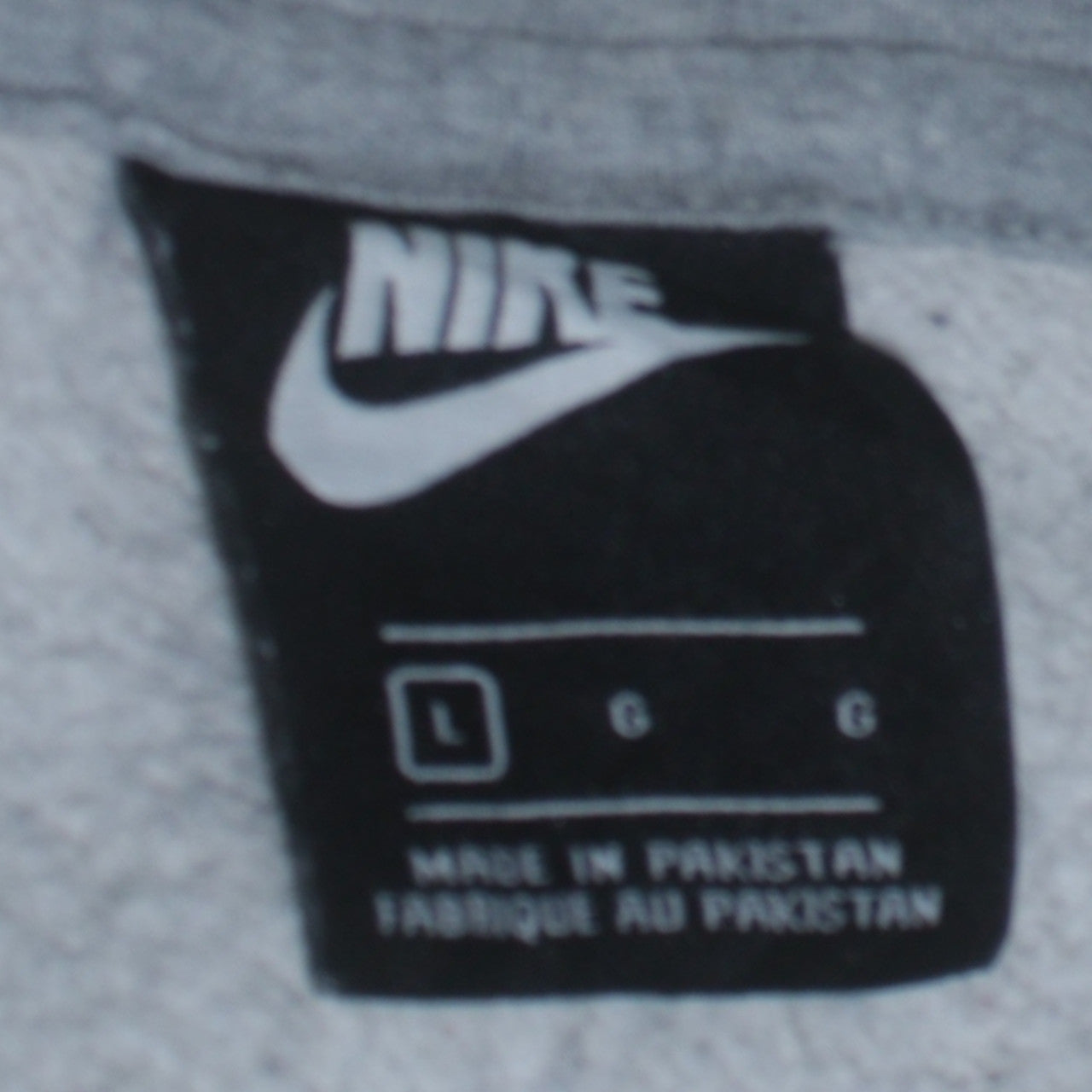 Nike Men's Grey Full Zip Hoodie L Regular Fit Fleece Sweatshirt