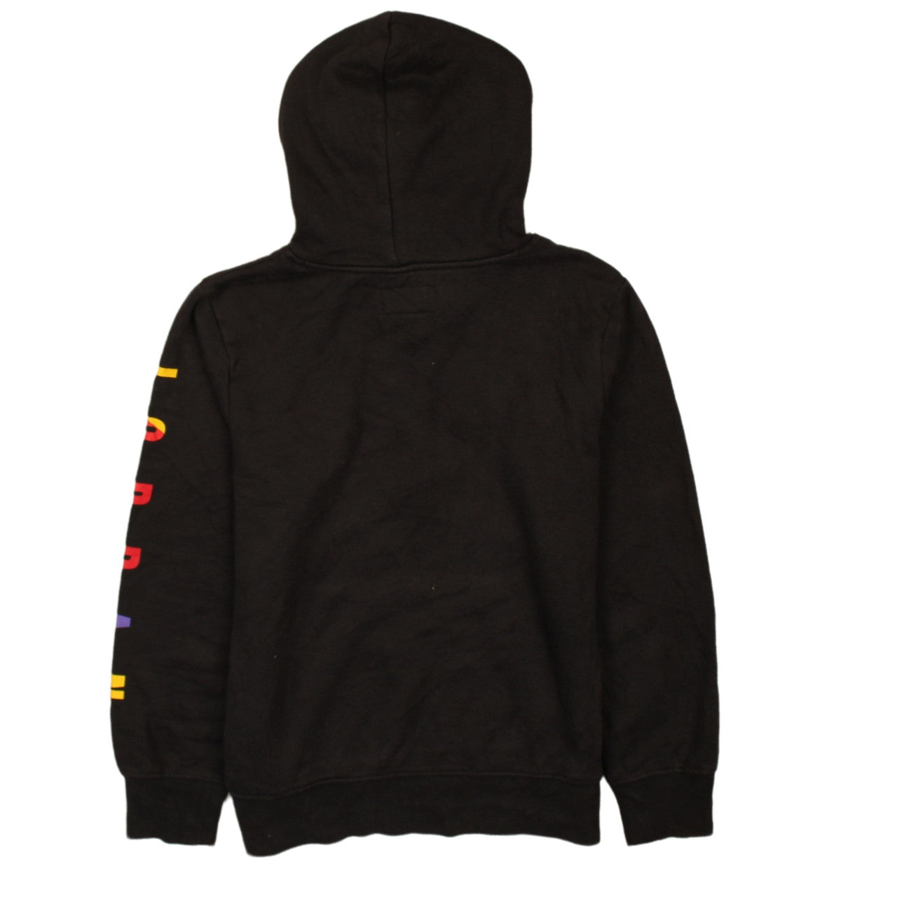 Jordan Boys Black Multicolour Graphic Pullover Hoodie Size M