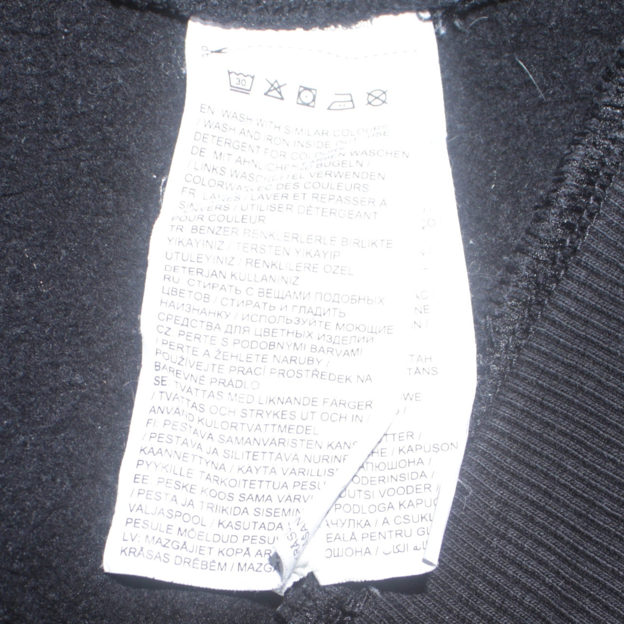 Puma Women Black Hoodie UK 14 Pullover Logo Cotton Blend