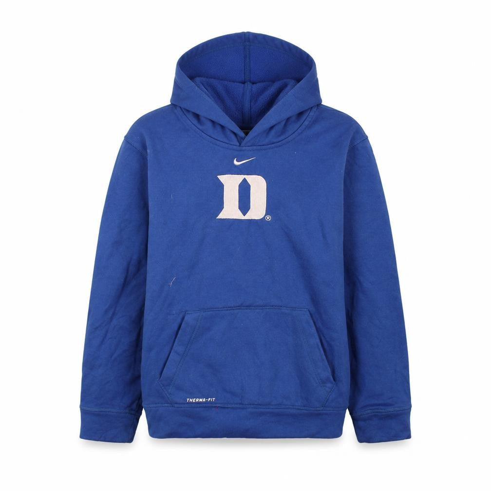 Nike Women Blue Therma-Fit Pullover Hoodie L 16/18 Duke Logo