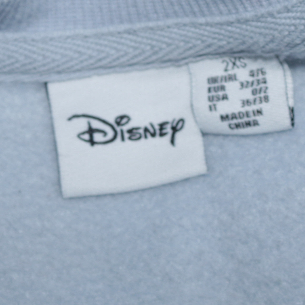 Disney Primark Women Blue Stitch Sweatshirt 2XS Pullover Crew Neck
