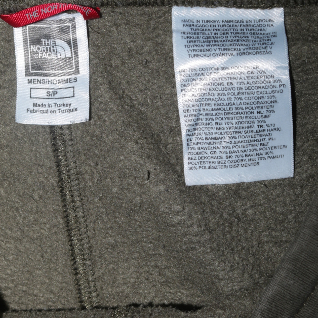 The North Face Men's Green Jogger Sweatpants Size S Cotton Blend