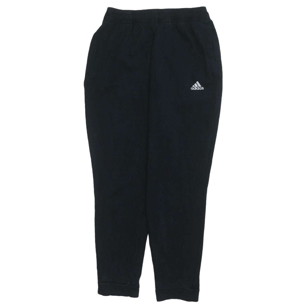 adidas Men's Black Regular Fit Fleece Sweatpants M