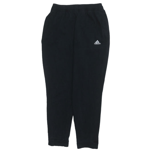 adidas Men's Black Regular Fit Fleece Sweatpants M