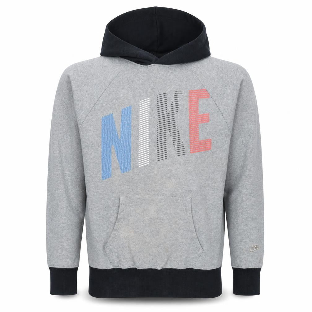 Nike Mens Grey L Pullover Hoodie Graphic Sportswear