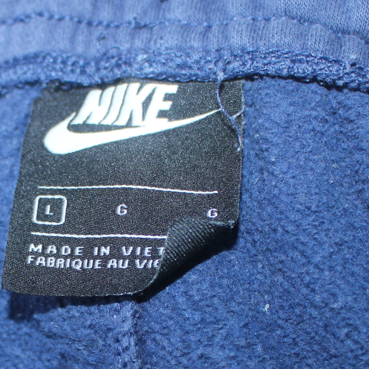 Nike Men's Blue Fleece Jogger Sweatpants Size L Comfortable Activewear
