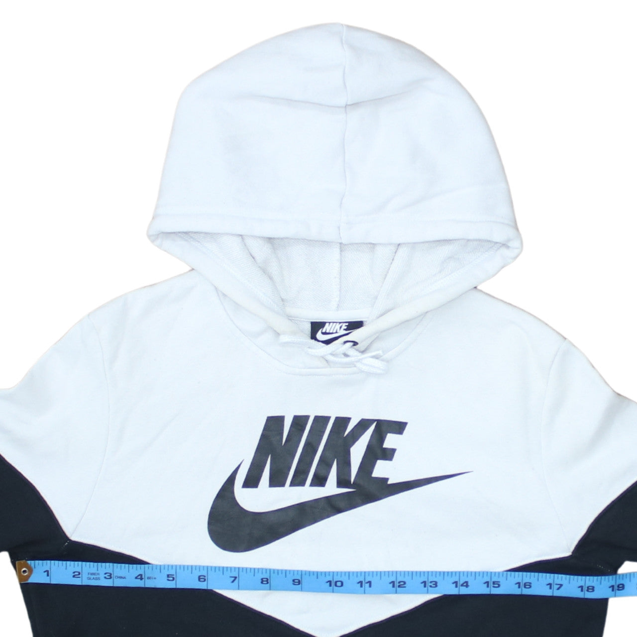 Nike Men's Black White Pullover Hoodie Size S Graphic Logo Fleece