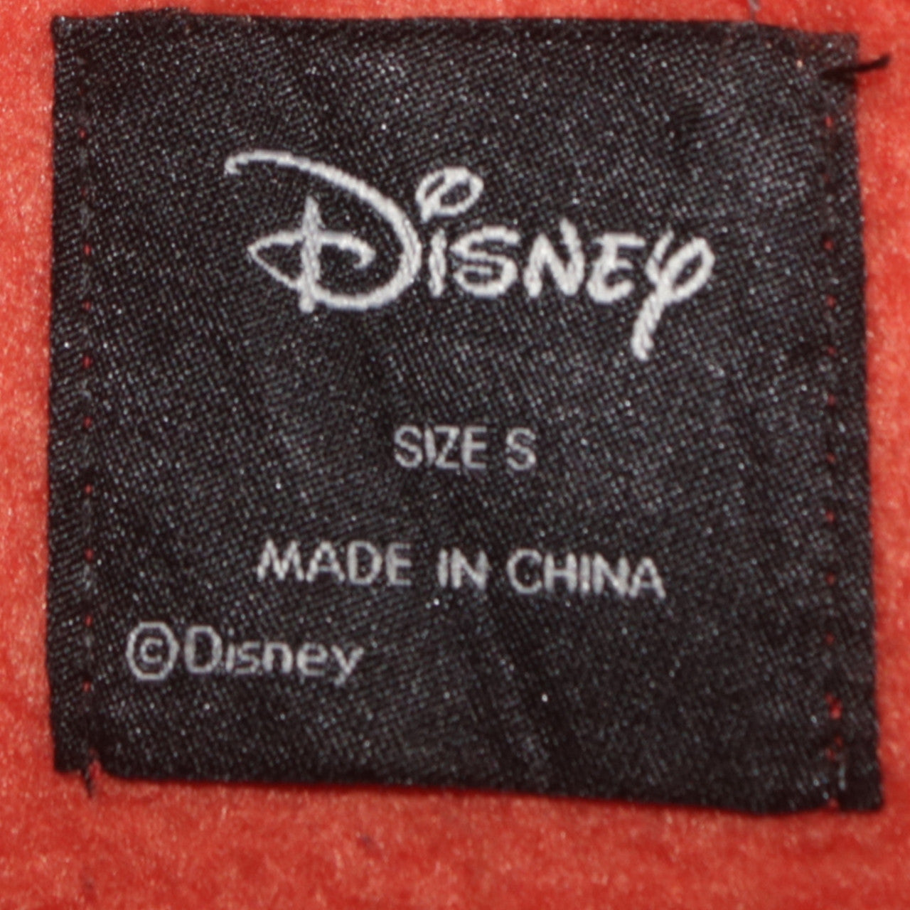Disney Womens Red Mickey Mouse Hooded Pullover Sweatshirt Size S