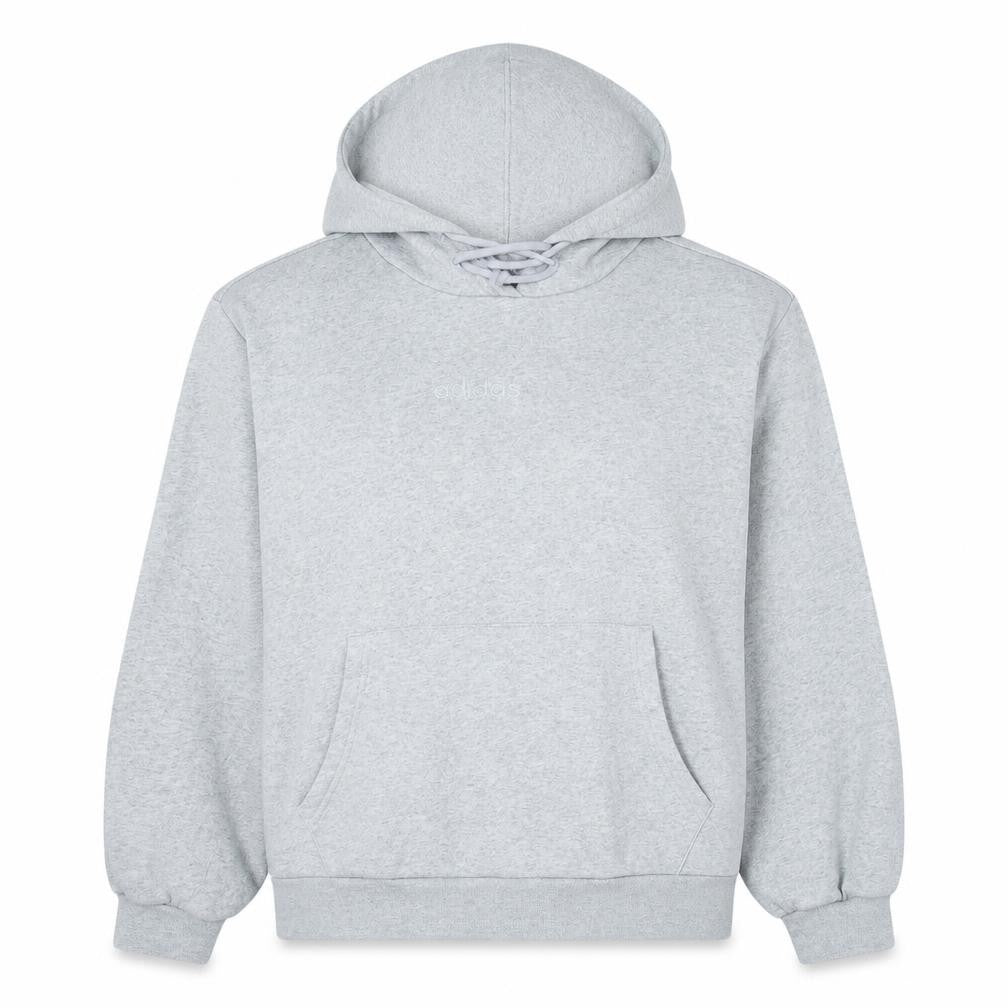 Adidas Women’s Grey Size 12 Pullover Hoodie Sweatshirt