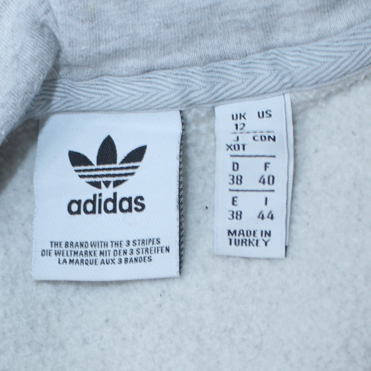 Adidas Women’s Grey Size 12 Pullover Hoodie Sweatshirt