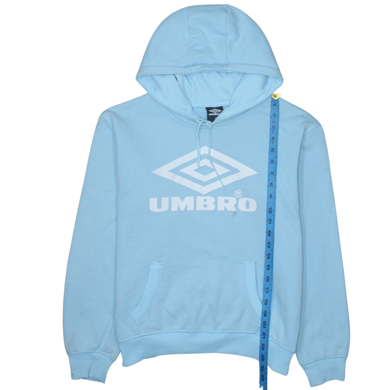 Umbro Men's Blue Pullover Hoodie Size M Sports Fleece Sweatshirt